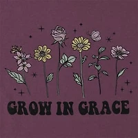 Grow Grace' Floral Graphic Tee
