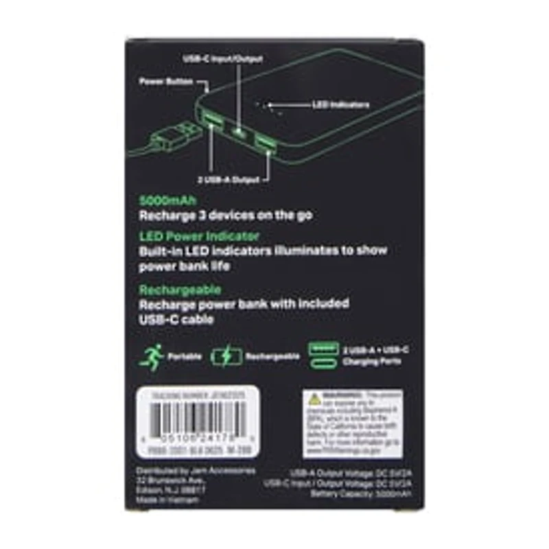 Rechargeable Power Bank 5000mAh