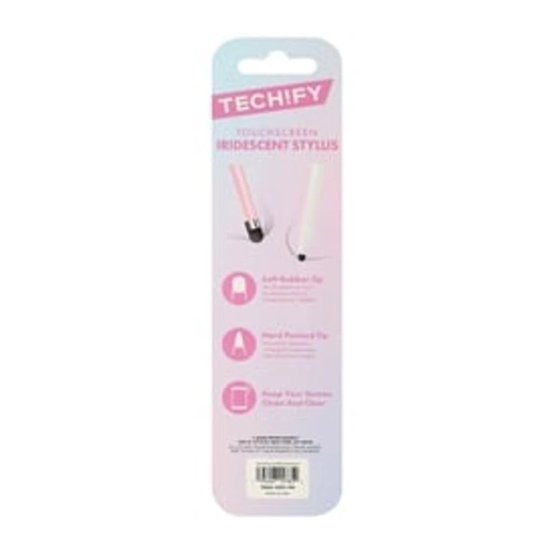 Tech!fy Dual-Tips Touchscreen Iridescent Stylus 2-Pack