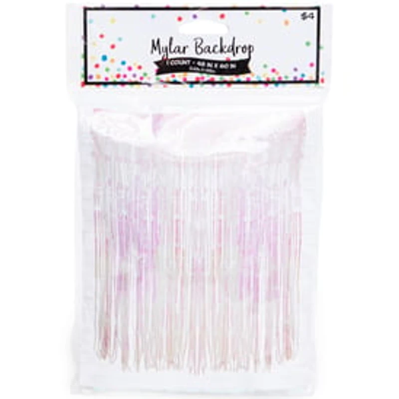 Iridescent Mylar Curtain Backdrop 48in x 60in
