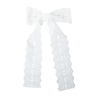 White Oversized Bow