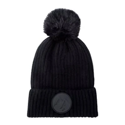 Rib Knit Thermal Beanie Hat With Lining
