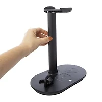 4-in-1 Headphone Stand With Wireless Charging Station