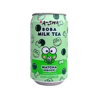 A-Sha Keroppi™ Matcha Boba Milk Tea 10.5oz