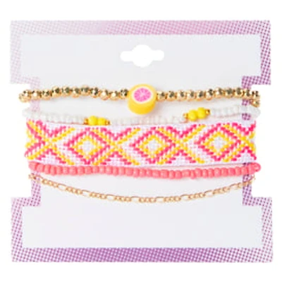 Bracelet Set 5-Piece - Grapefruit