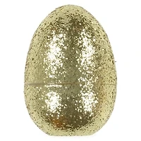 Extra Large Fillable Gold Glitter Easter Egg 6in