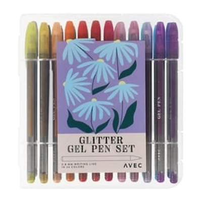 Glitter Gel Pen Set 24-Pack