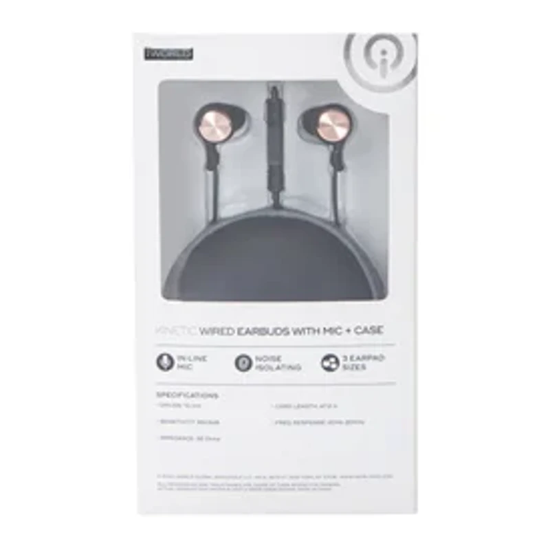 Kinetic Wired Earbuds With Case