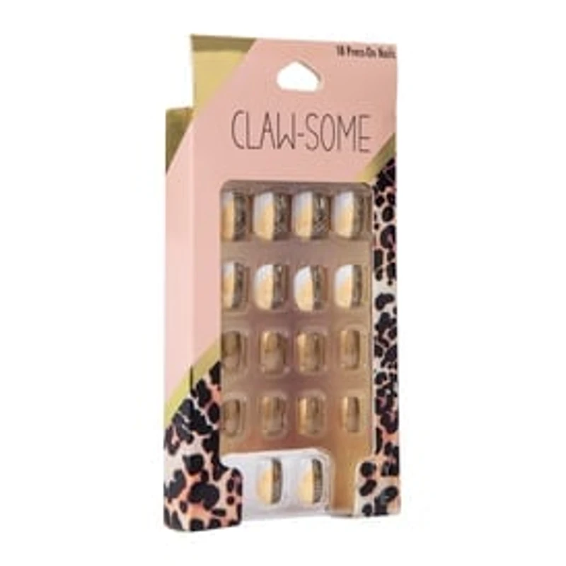 Press-On Nails, Clawsome Animal Print 18-Count