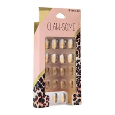 Press-On Nails, Clawsome Animal Print 18-Count