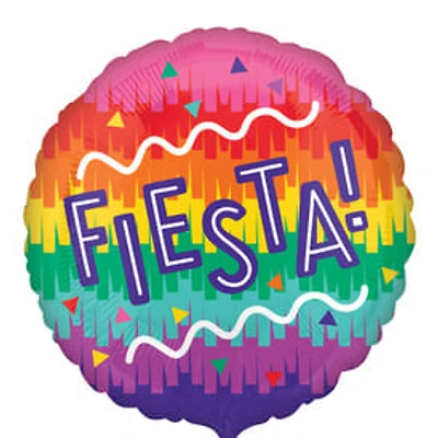 INFLATED Round 'Fiesta!' Balloon 18in