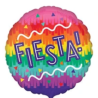 INFLATED Round 'Fiesta!' Balloon 18in