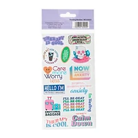 Anxiety Glitter Stickers 4-Sheets