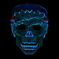 2D Light-Up Halloween Mask