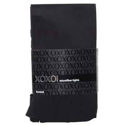 Juniors Black Microfiber Tights