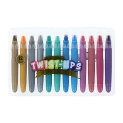 Metallic Twist-Ups Gel Crayons 12-Pack