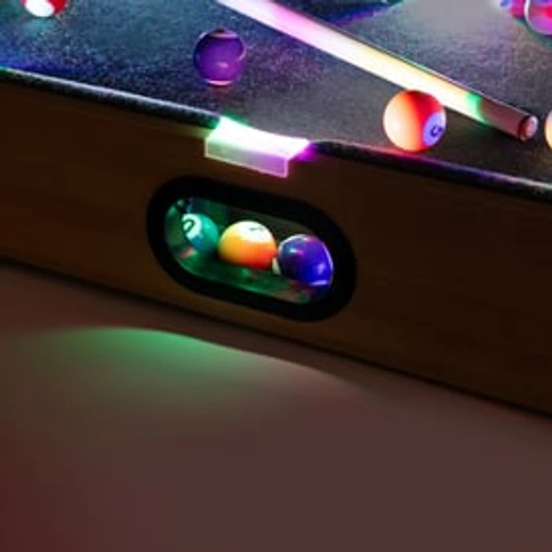 Tabletop Light Up Pool Table 20in x 12in