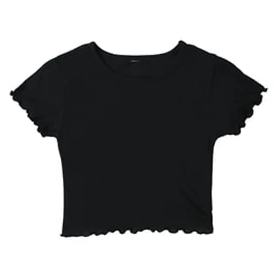 Baby Tee With Lettuce Hem
