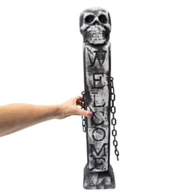 LED Fence Post Halloween Decor 2-Count