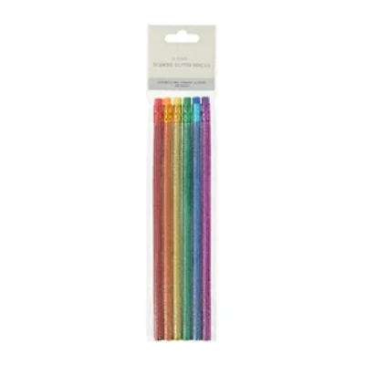 Scented Glitter Pencils 6-Pack
