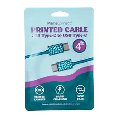 4ft Printed USB-C Cable
