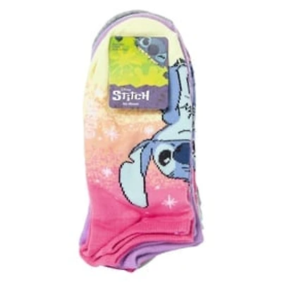 Disney Lilo & Stitch Ombre Stars No Show Socks 5-Pack