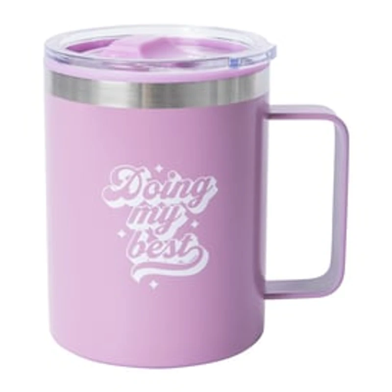 Positive Quote Mug With Lid 12oz