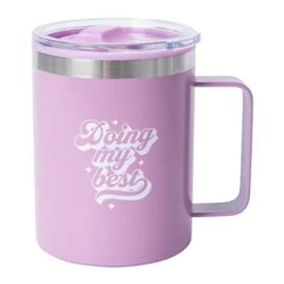 Positive Quote Mug With Lid 12oz