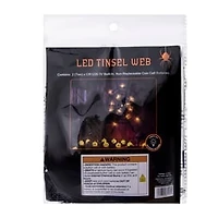 Halloween LED Tinsel Web