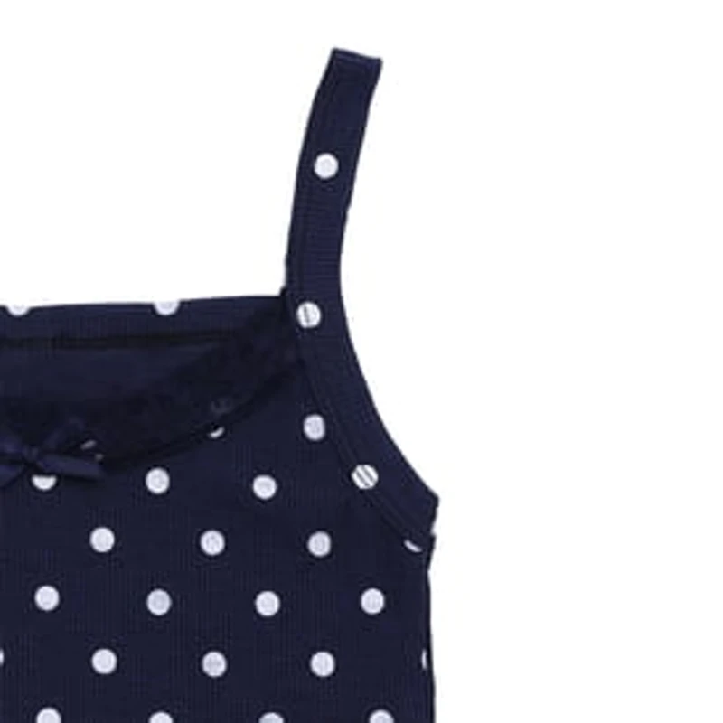 Juniors Polka Rib Tank Top