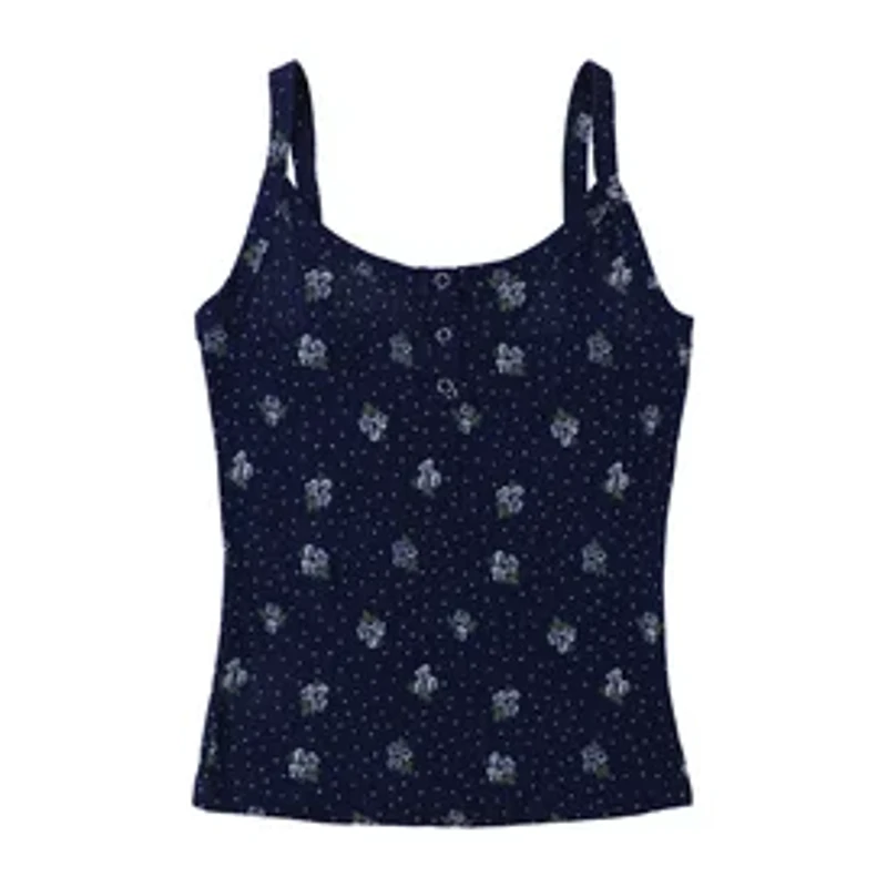 Juniors Wide Rib Tank Top