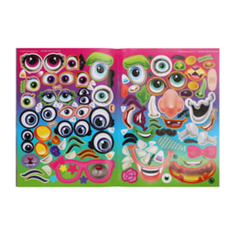 Make-A-Face Halloween Sticker Book