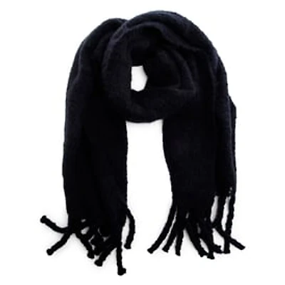Boucle Scarf w/ Noodle Fringe - Dark Colors