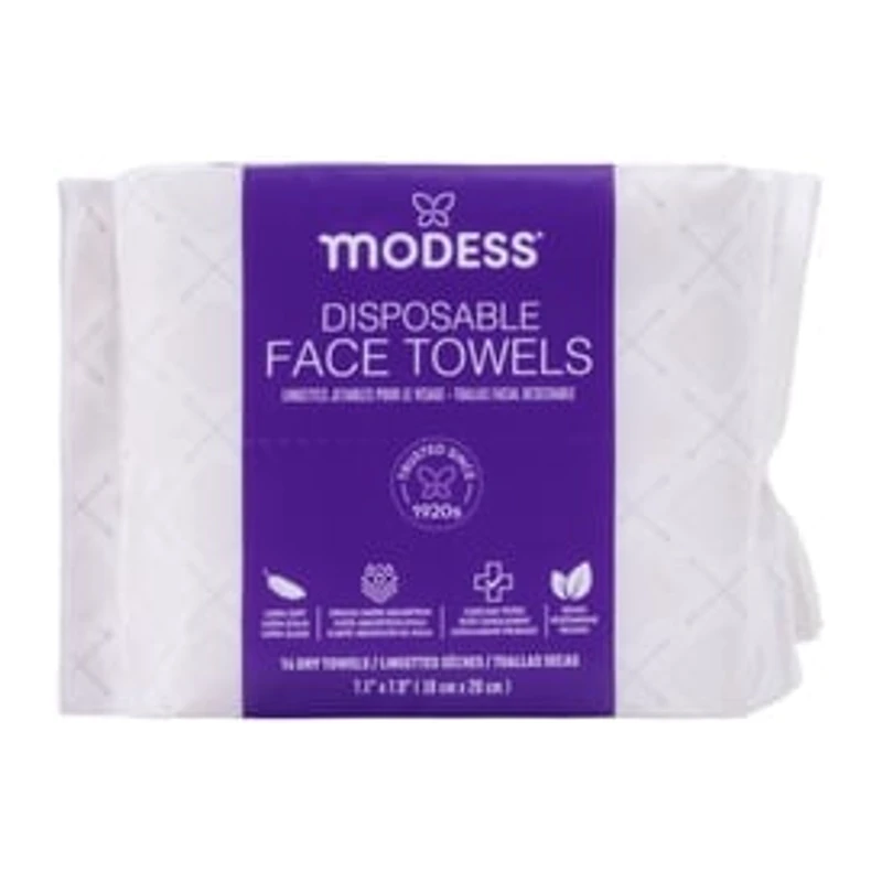 Modess® Disposable Face Towels 14-Pack