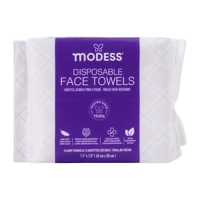 Modess® Disposable Face Towels 14-Pack