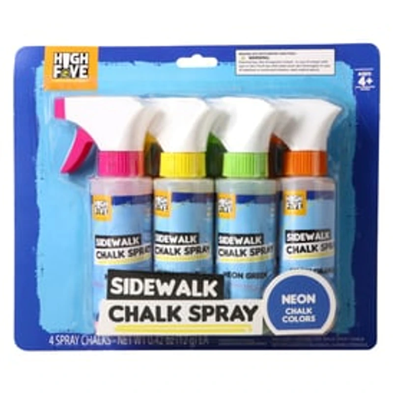 Sidewalk Chalk Spray 4-Count