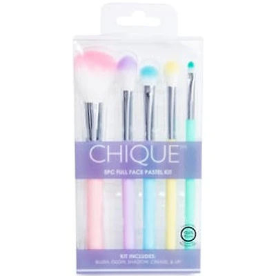 Chique™ Full Face 5-Piece Pastel Makeup Brush Set
