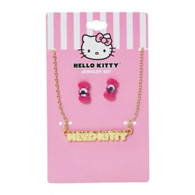 Hello Kitty™ Necklace & Bow Earring Set