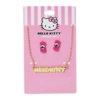 Hello Kitty™ Necklace & Bow Earring Set
