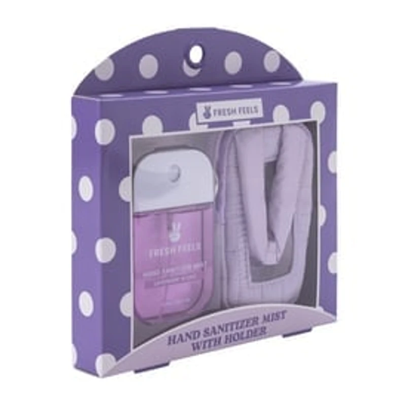 Fresh Feels Lavender Hand Sanitizer Mist With Holder Travel Set