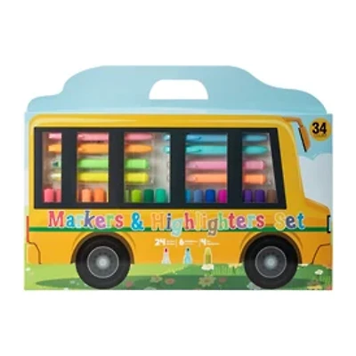 Markers & Highlighters Set 34-Count