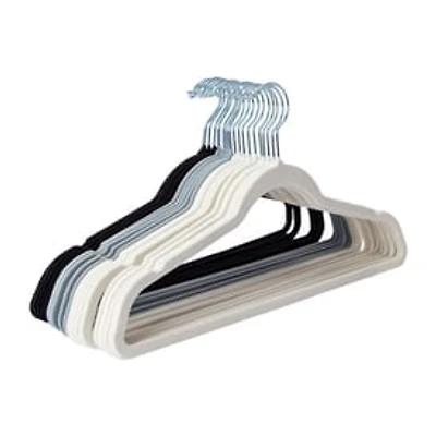 Flocked Hangers Set 20-Pack