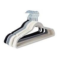 Flocked Hangers Set 20-Pack