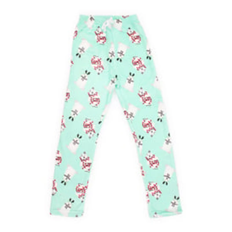 Juniors Plush Lounge Pants - Polar Bear