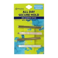 Acrylic & Metal Bobby Pins 4-Count