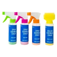 Sidewalk Chalk Spray & Roller Set