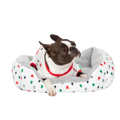 Holiday Cuddler Pet Bed