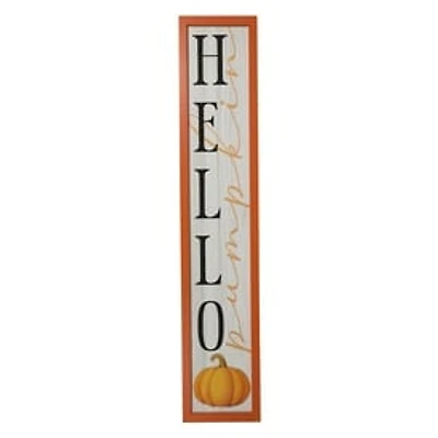 Hello Pumpkin' Fall Porch Board Sign 48in