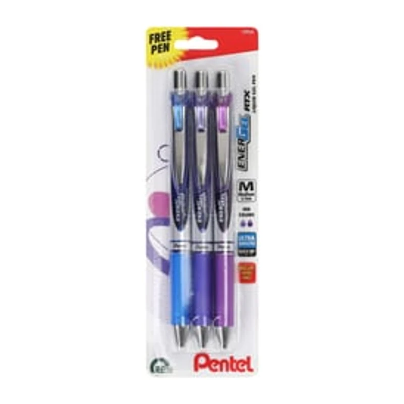 Pentel® Energel RTX Liquid Gel Pen 3-Pack (Styles May Vary)