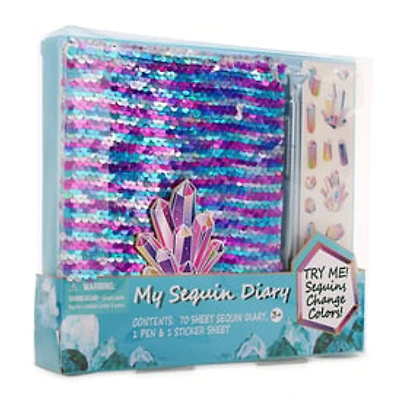 My Sequin Diary Set w/ Flip Journal & Accessories